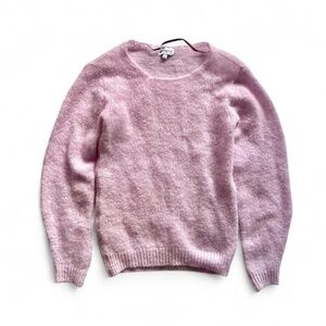 Bianco & Blu Women's Mohair Wool Blend Sweater XS Lilac Italy
